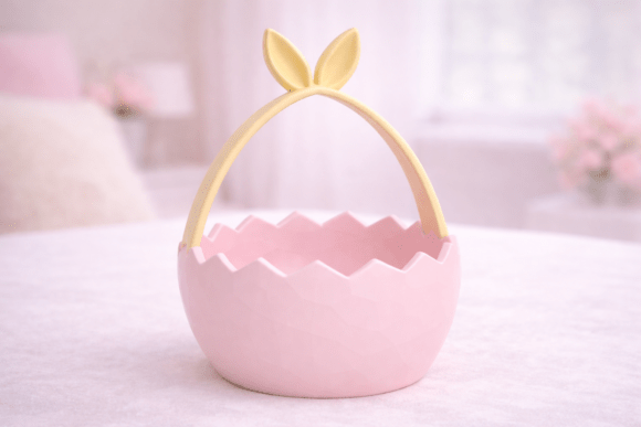 3D Easter Basket STL 087: A Playful Addition to Your Spring Decor