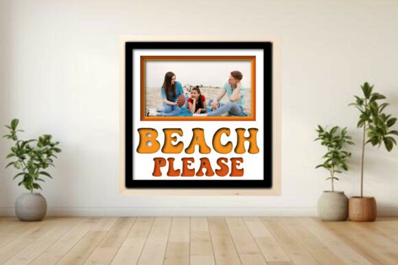 Beach Please Photo Frame Shadow: A Creative Layered Shadow Box for Memory Display