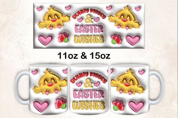 Bunny Kisses Easter Wishes Mug Wrap – Creative Ideas for Easter-Themed Mugs