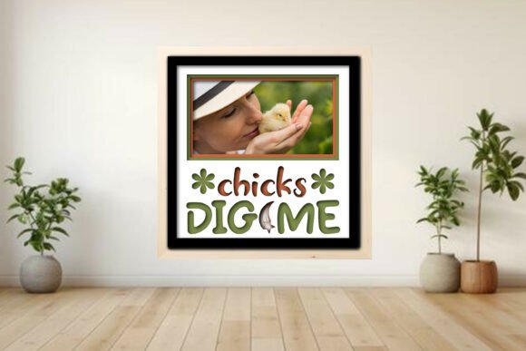 Chicks Dig Me Photo Frame Shadow: A Creative Way to Showcase Holiday Memories