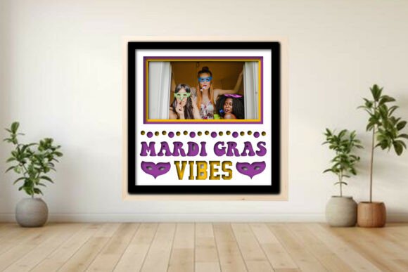 Create a Mardi Gras Vibes Memory with a Layered Shadow Box Frame