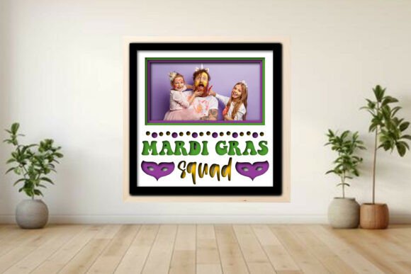 Creating a Mardi Gras Squad Memory with a Layered Shadow Box Frame