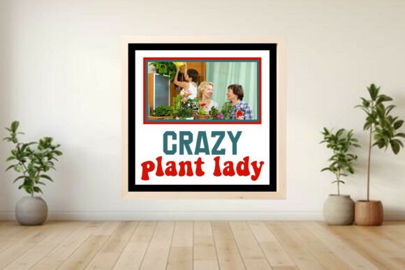 Creative Christmas Craft: Build Your Own Crazy Plant Lady Photo Frame Shadow Box