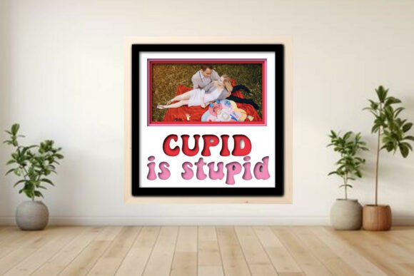 Cupid Is Stupid Photo Frame Shadow: A Creative Layered Craft Project