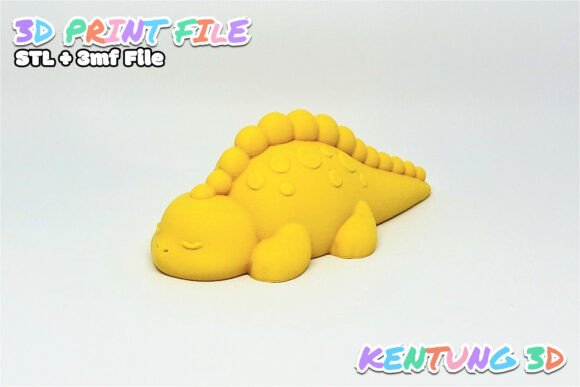 Discover the Charm of the Kawaii Sleeping Dino 3D STL Figure: A Perfect Blend of Cuteness and Creativity