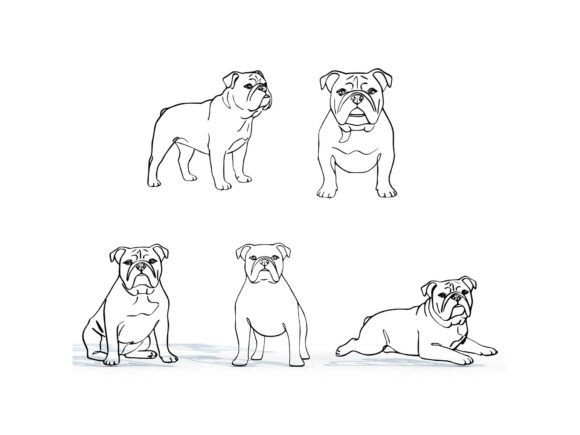 Elegant Bulldog SVG STL Design Bundle for Creative and Decorative Projects