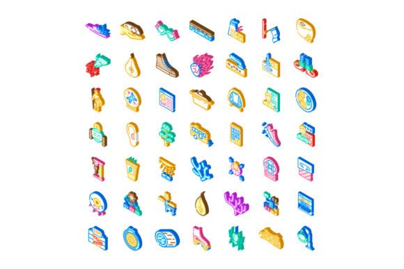 How Different Isometric Icons Graphic Symbols Enhance Visual Communication in Digital Projects
