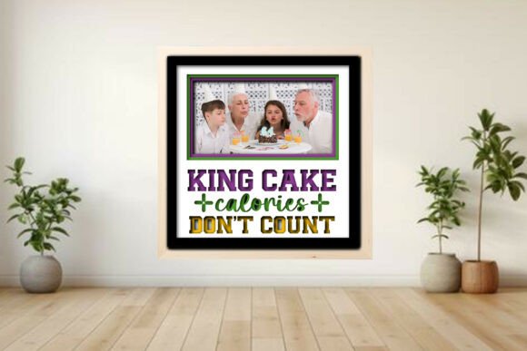 King Cake Calories Photo Frame Shadow: A Creative Way to Celebrate Memories