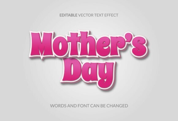 Mother s Day Editable 3D Text Effect: A Flexible Typography Tool for Creative Designers