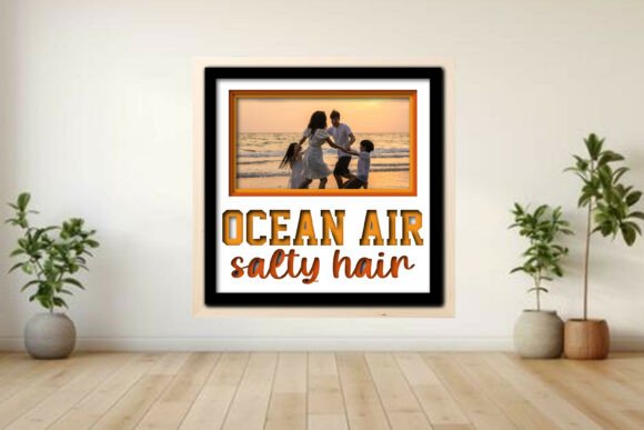 Ocean Air Salty Hair Photo Frame Shadow: A Creative Way to Preserve Beach Memories