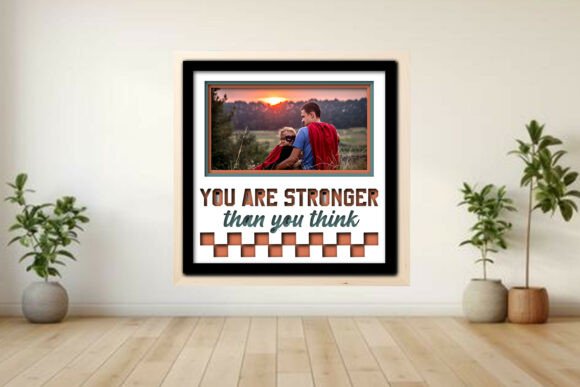 You Are Stronger: Crafting a 3D Shadow Box Photo Frame for Lasting Holiday Memories